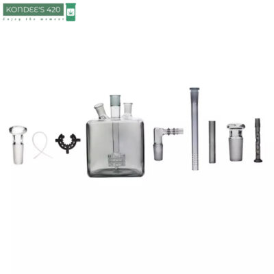 Cube Bubbler 9 in 1 ทรงสี่เหลี่ยมสีดำ ขนาด 14 มม. (KK324)